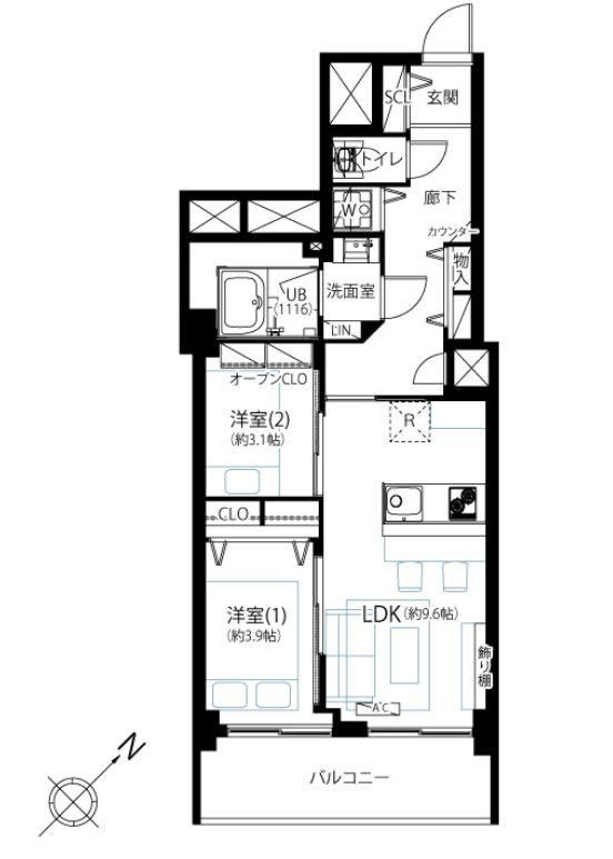 2LDK apartment in Toshima Ward, Tokyo - Photo 1