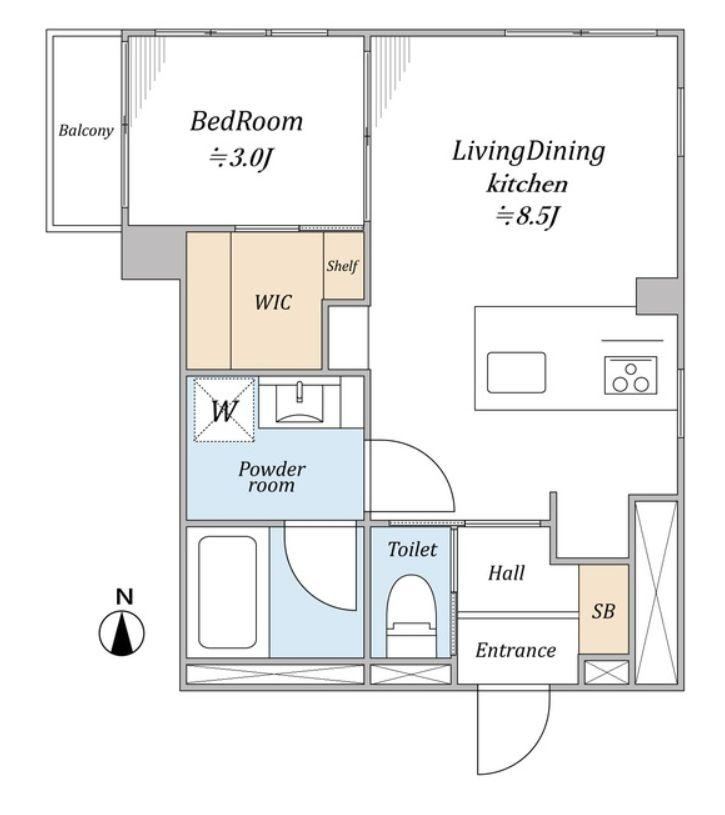 1LDK apartment in Suginami Ward, Tokyo - Photo 1