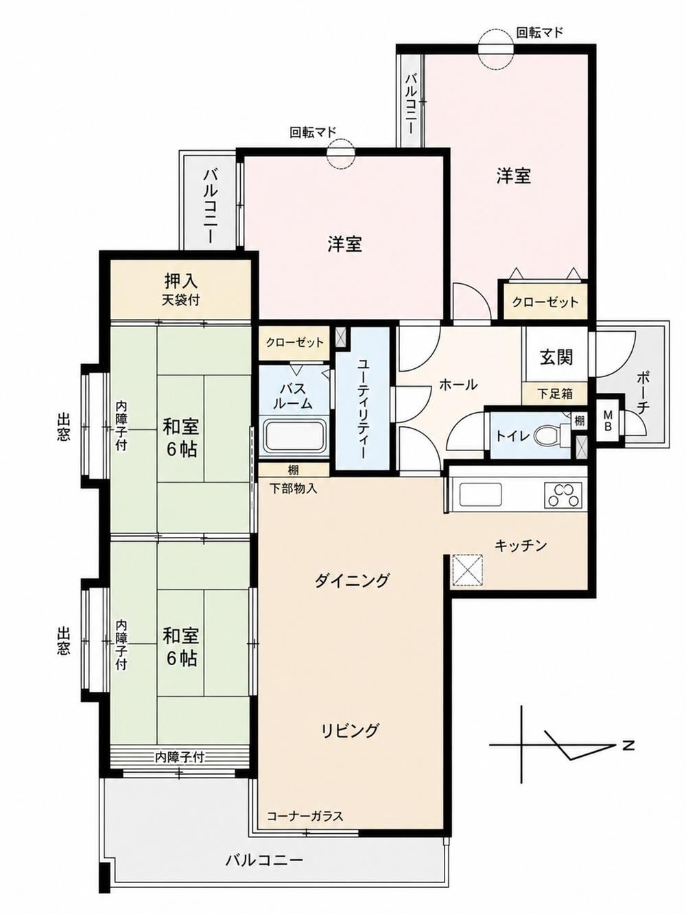 4LDK apartment in Kokurakita Ward, Kitakyushu, Fukuoka - Photo 1