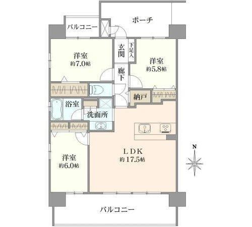 3LDK apartment in Moriyama Ward, Nagoya, Aichi - Photo 1