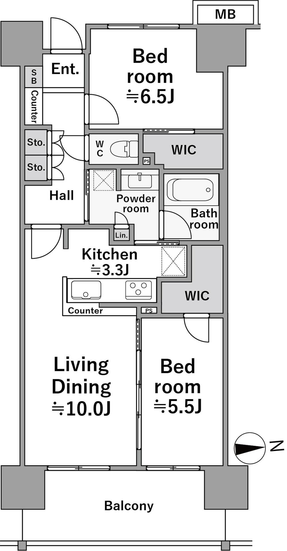 2LDK apartment in Shinagawa Ward, Tokyo - Photo 1