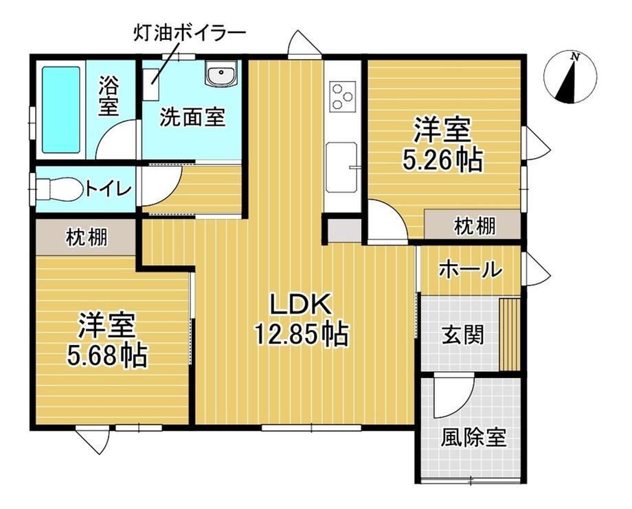 2LDK house in Rokunohe, Kamikita District, Aomori - Photo 1