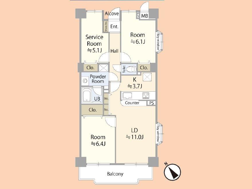 3LDK apartment in Minami Ward, Sagamihara, Kanagawa - Photo 1