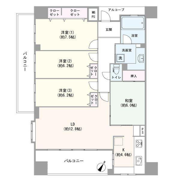 4LDK apartment in Funabashi, Chiba - Photo 1