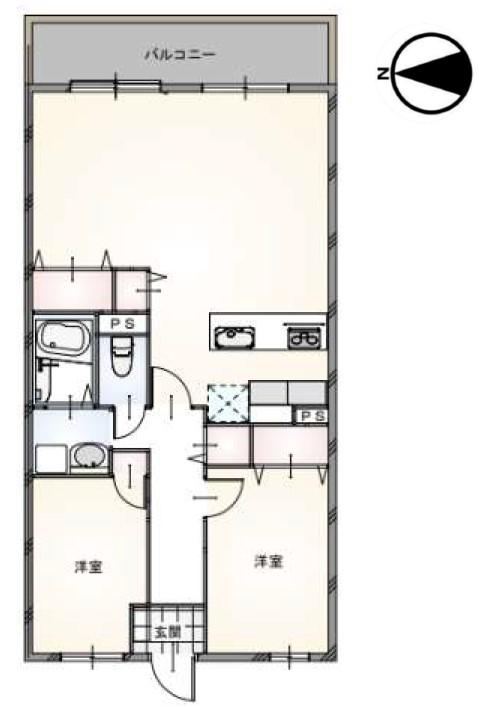 2LDK apartment in Toyonaka, Osaka - Photo 1