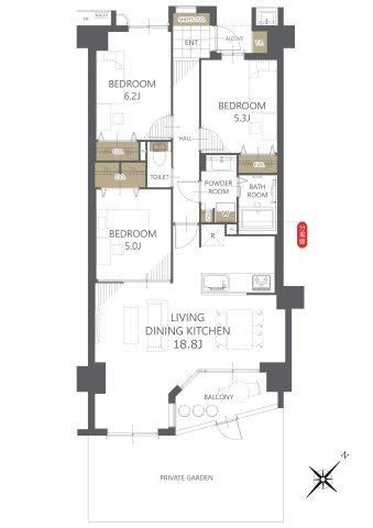 3LDK apartment in Nogi, Shimotsuga District, Tochigi - Photo 1