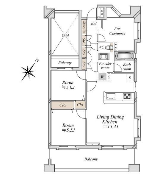 2LDK apartment in Inage Ward, Chiba - Photo 1