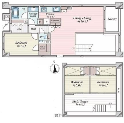 3LDK apartment in Setagaya Ward, Tokyo - Photo 1