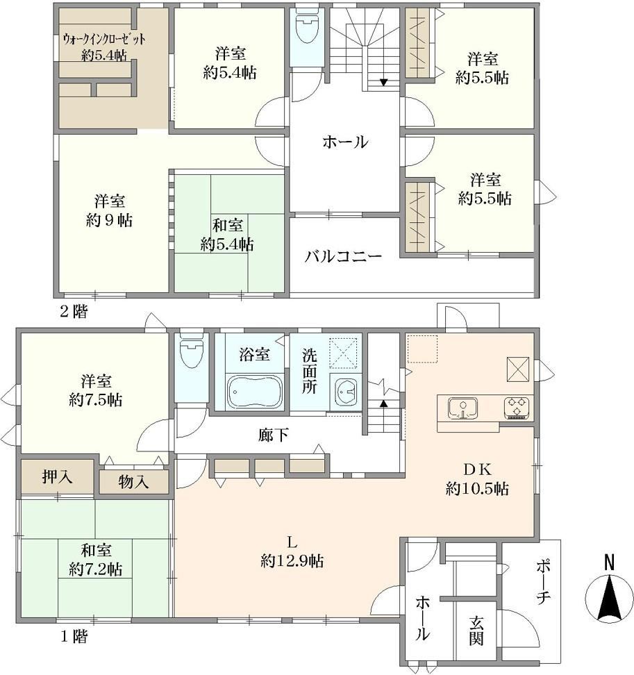 6LDK house in Koriyama, Fukushima - Photo 1