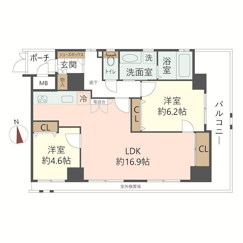2LDK apartment in Amagasaki, Hyogo - Photo 1
