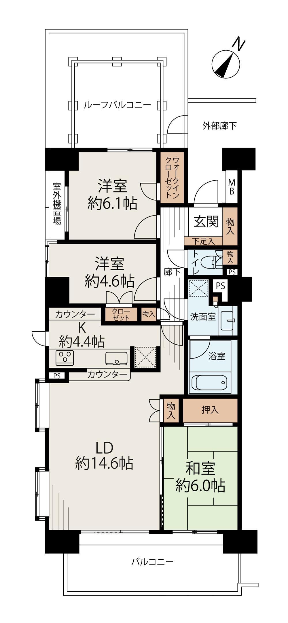3LDK apartment in Mizuho Ward, Nagoya, Aichi - Photo 1