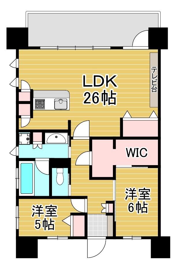2LDK apartment in Moji Ward, Kitakyushu, Fukuoka - Photo 1