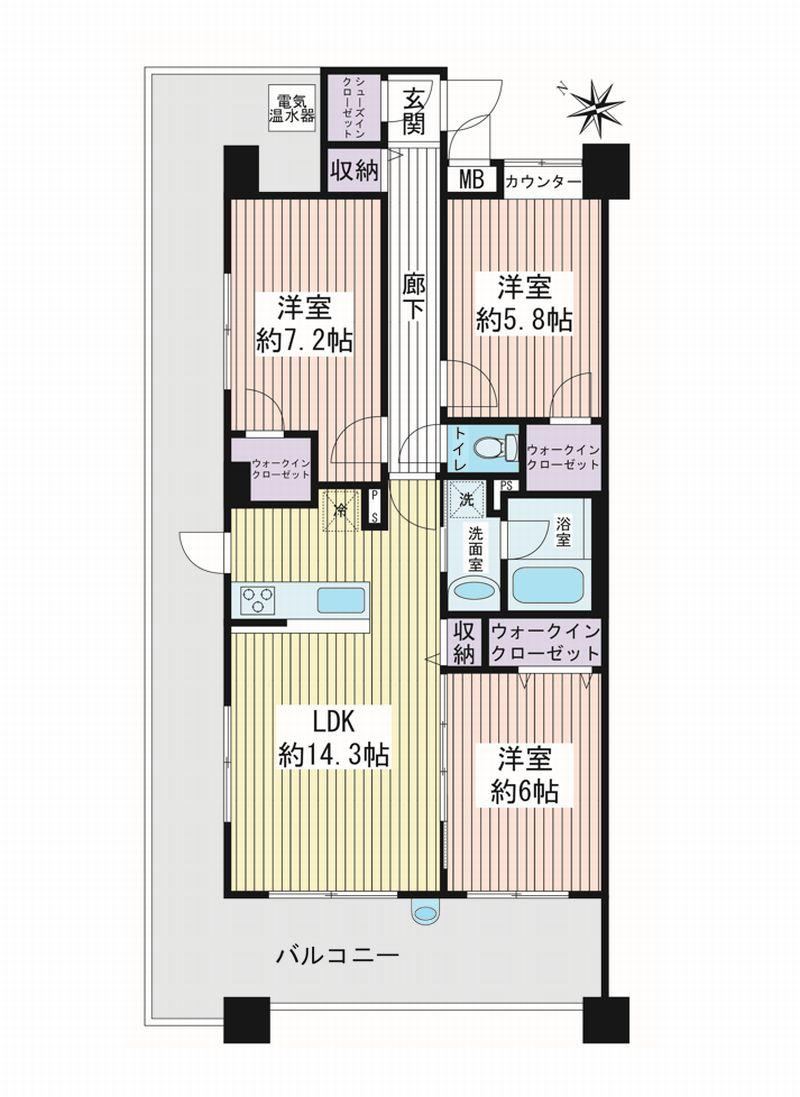 3LDK apartment in Yamato, Kanagawa - Photo 1