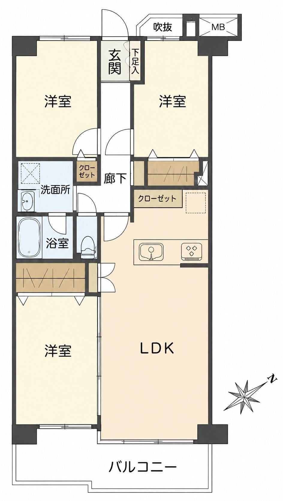 3LDK apartment in Edogawa Ward, Tokyo - Photo 1