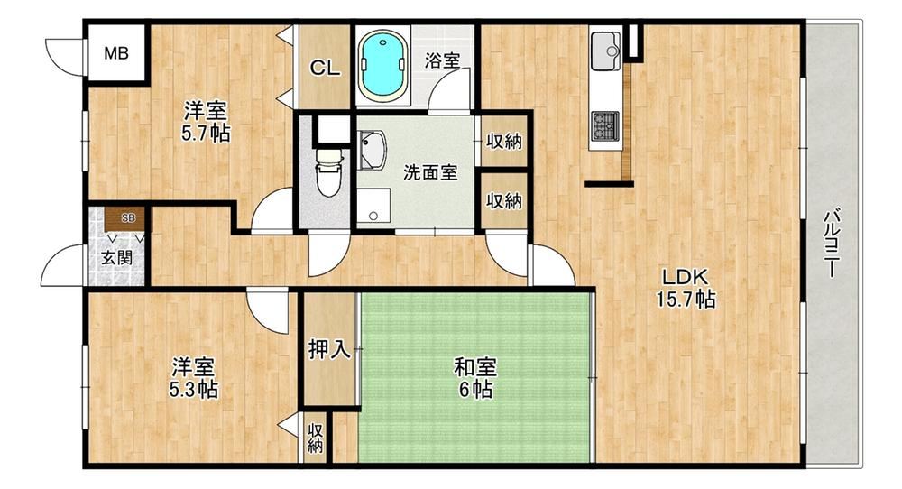 3LDK apartment in Kakogawa, Hyogo - Photo 1