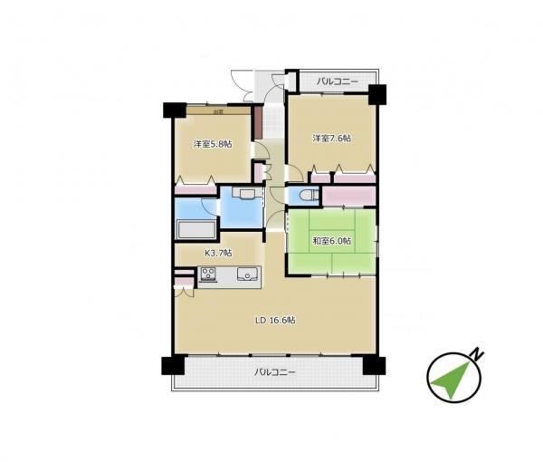 3LDK apartment in Toyama, Toyama - Photo 1