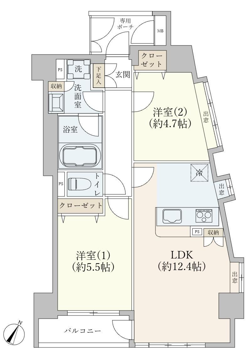 2LDK apartment in Kita Ward, Tokyo - Photo 1