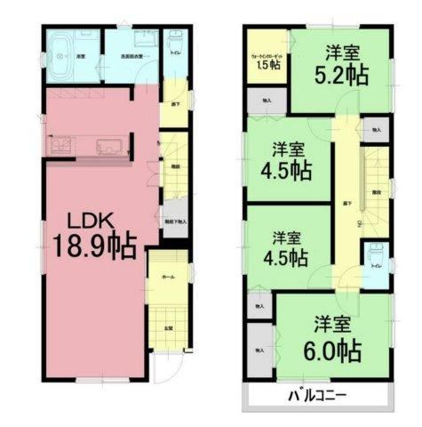 4LDK house in Kawagoe, Saitama - Photo 1