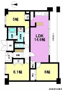 3LDK apartment in Naka Ward, Hiroshima - Photo 1