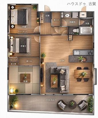 3LDK apartment in Koga
