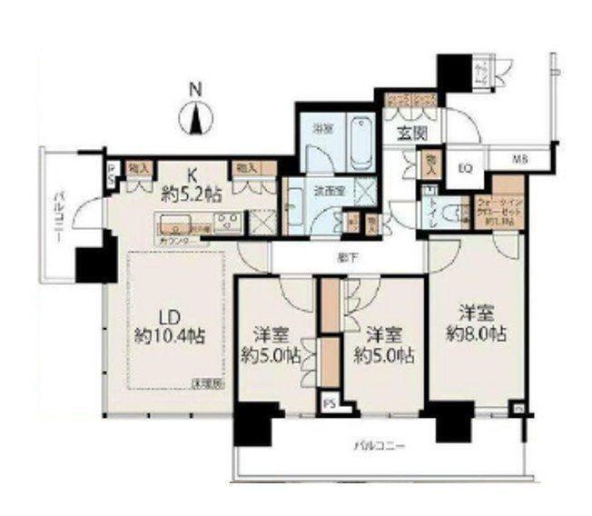 3LDK apartment in Chuo Ward, Tokyo - Photo 1