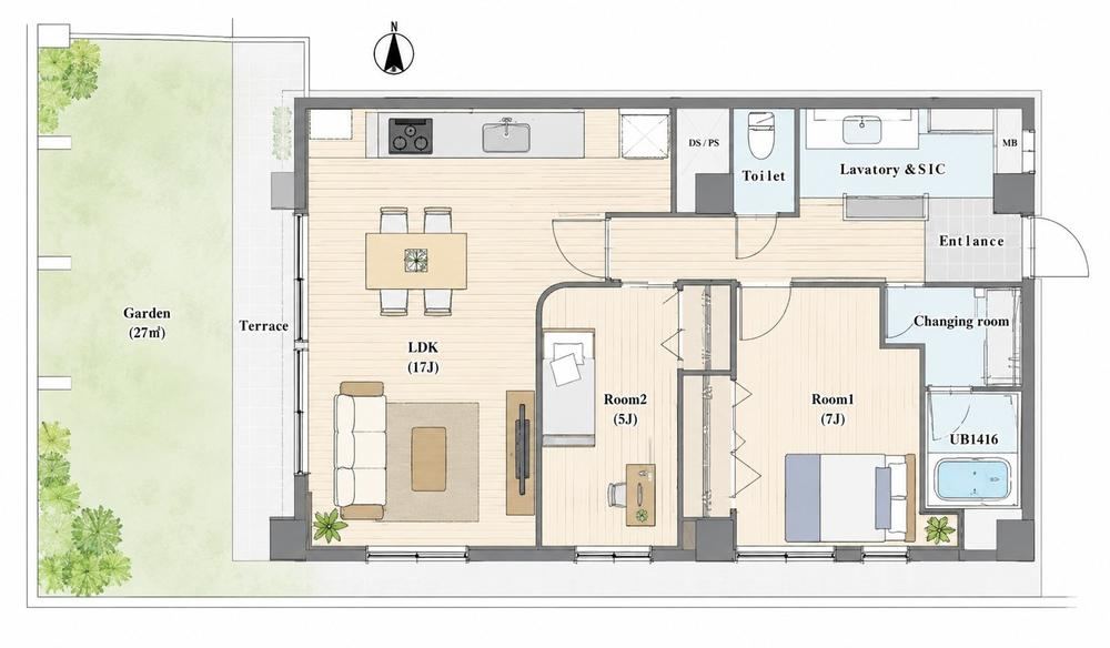 2LDK apartment in Meguro Ward, Tokyo - Photo 1