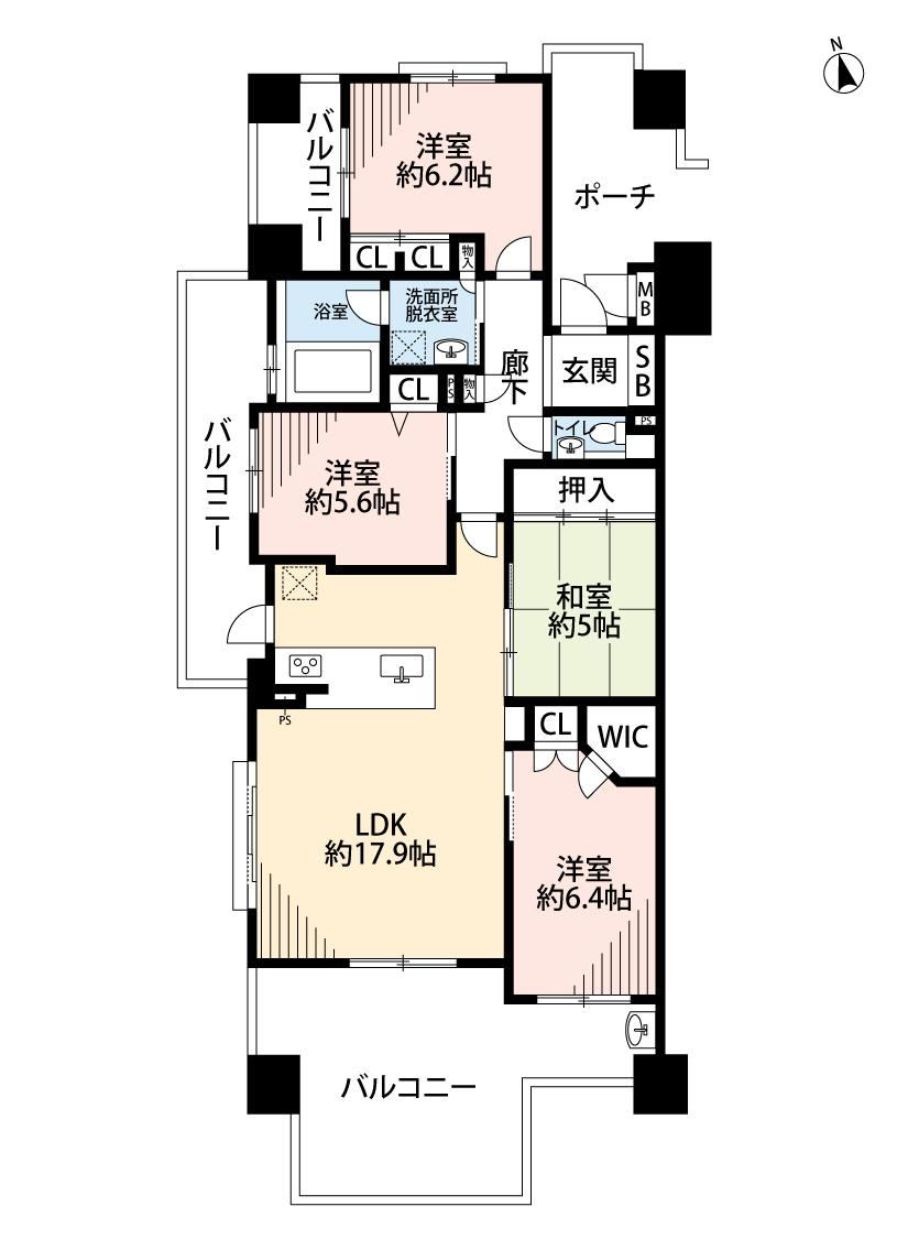 4LDK apartment in Nakagawa, Fukuoka - Photo 1