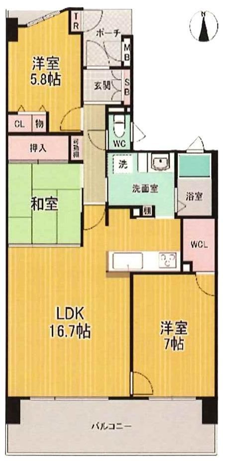 3LDK apartment in Hirakata, Osaka - Photo 1