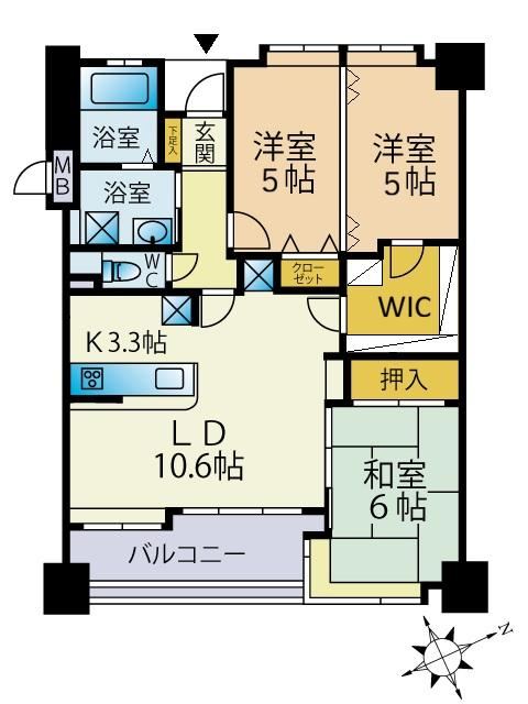 3LDK+S apartment in Kurume, Fukuoka - Photo 1