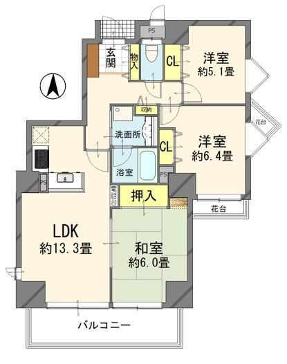 3LDK apartment in Kawaguchi, Saitama - Photo 1