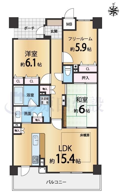 2LDK+S apartment in Nara, Nara - Photo 1