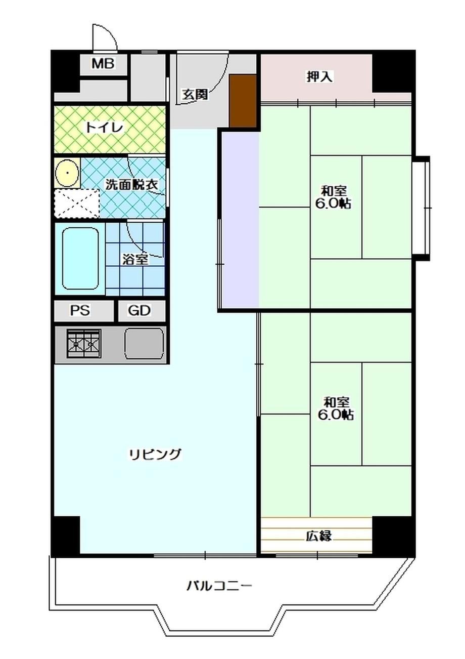 2DK apartment in Beppu, Oita - Photo 1