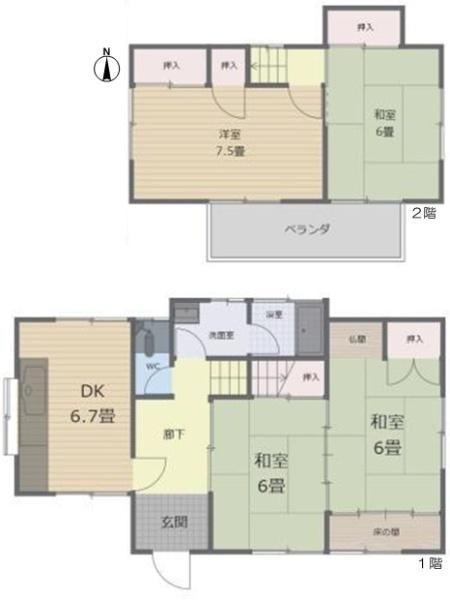 4DK house in Kasugai, Aichi - Photo 1