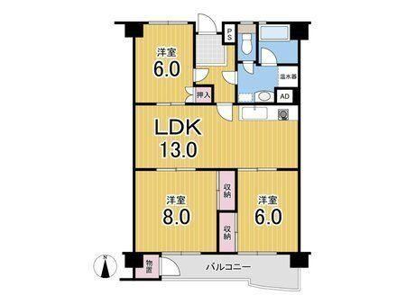 3LDK apartment in Mizuho Ward, Nagoya, Aichi - Photo 1
