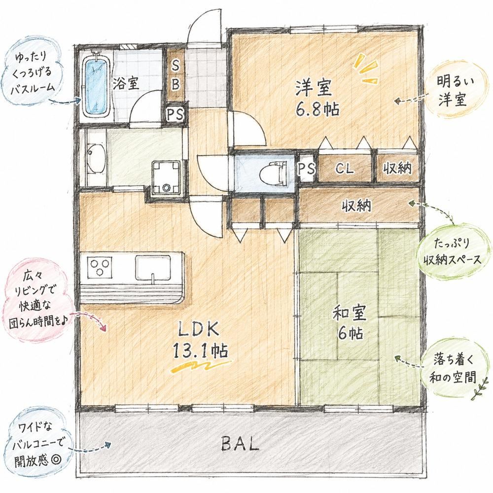 2LDK apartment in Yao, Osaka - Photo 1