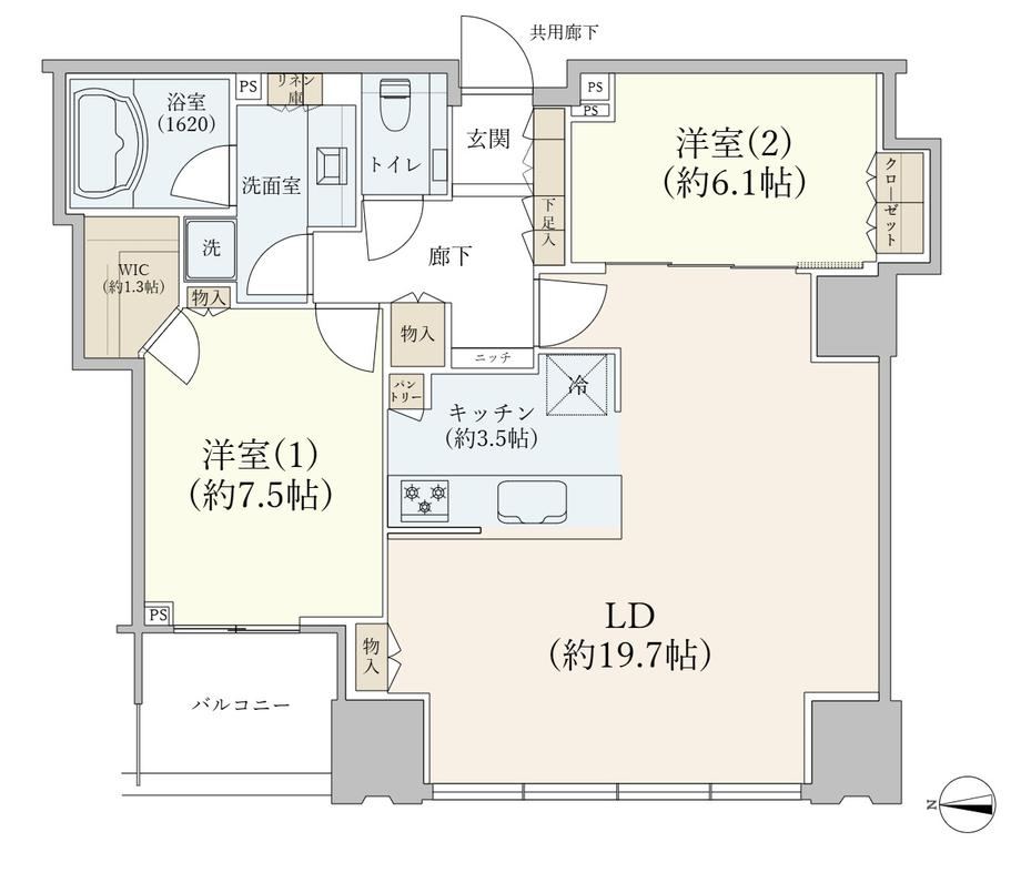 2LDK apartment in Koto Ward, Tokyo - Photo 1