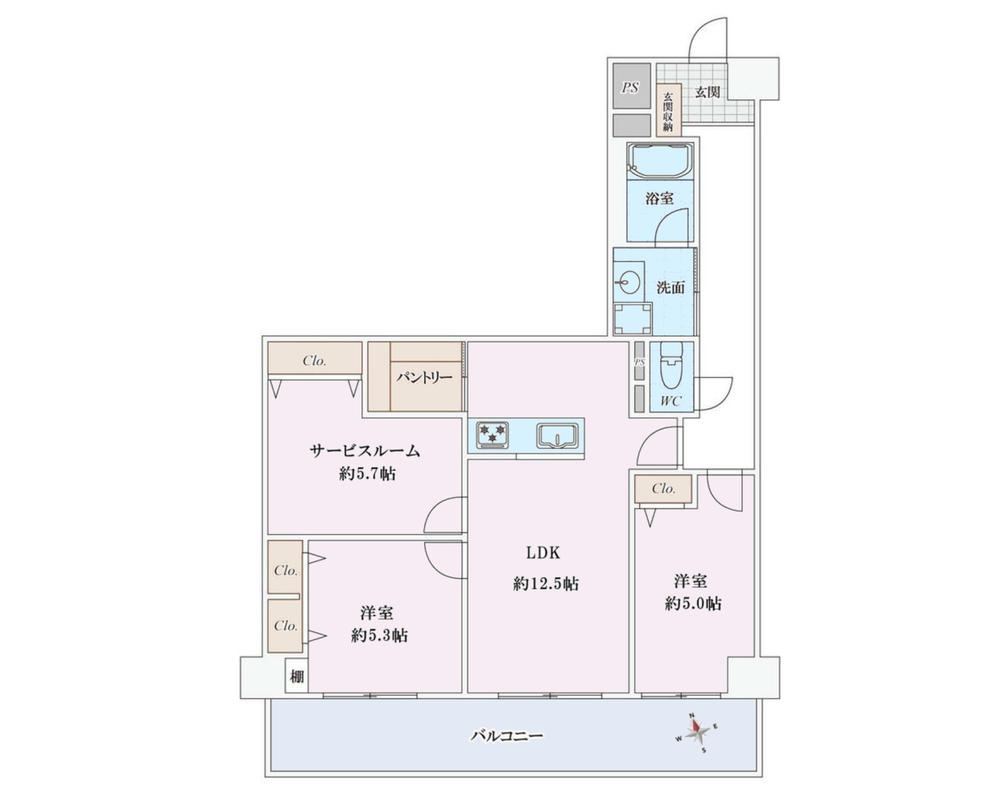 3LDK apartment in Soka, Saitama - Photo 1