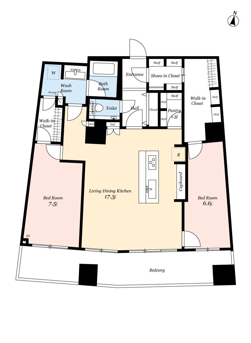 2LDK apartment in Fukushima Ward, Osaka - Photo 1
