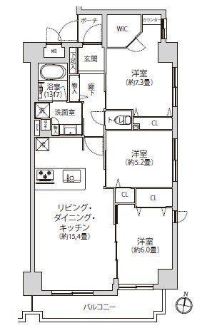 3LDK apartment in Minami Ward, Yokohama, Kanagawa - Photo 1