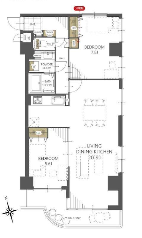 2LDK apartment in Numazu, Shizuoka - Photo 1