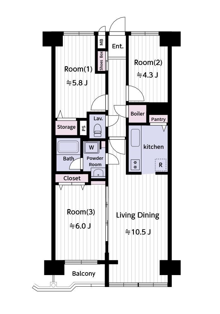 3LDK apartment in Minami Ward, Sapporo, Hokkaido - Photo 1