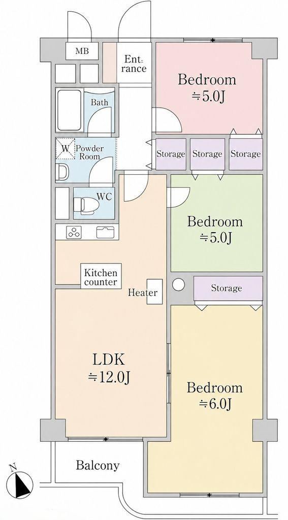 2LDK+S apartment in Nishi Ward, Sapporo, Hokkaido - Photo 1