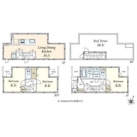 3LDK apartment in Shinagawa Ward, Tokyo - Photo 1