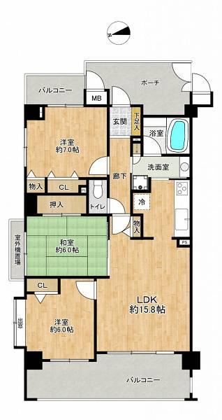 3LDK apartment in Chuo Ward, Chiba - Photo 1