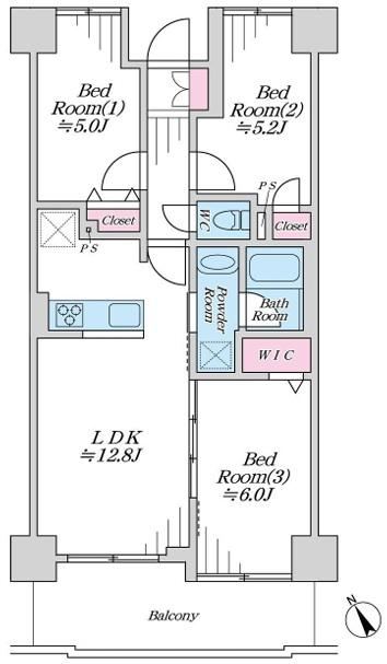 3LDK apartment in Akishima, Tokyo - Photo 1