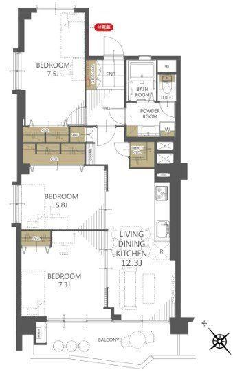 3LDK apartment in Aoba Ward, Yokohama, Kanagawa - Photo 1