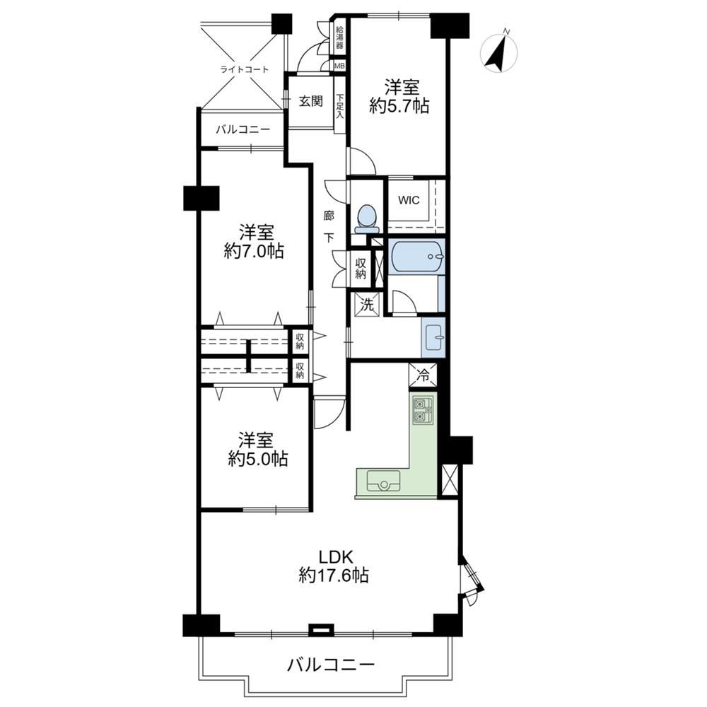 3LDK apartment in Kohoku Ward, Yokohama, Kanagawa - Photo 1