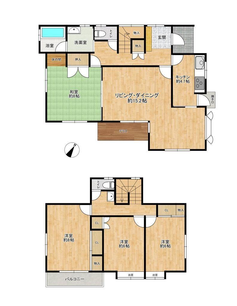 4LDK house in Fukutsu, Fukuoka - Photo 1