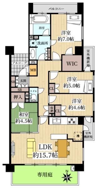 4LDK apartment in Kadoma, Osaka - Photo 1