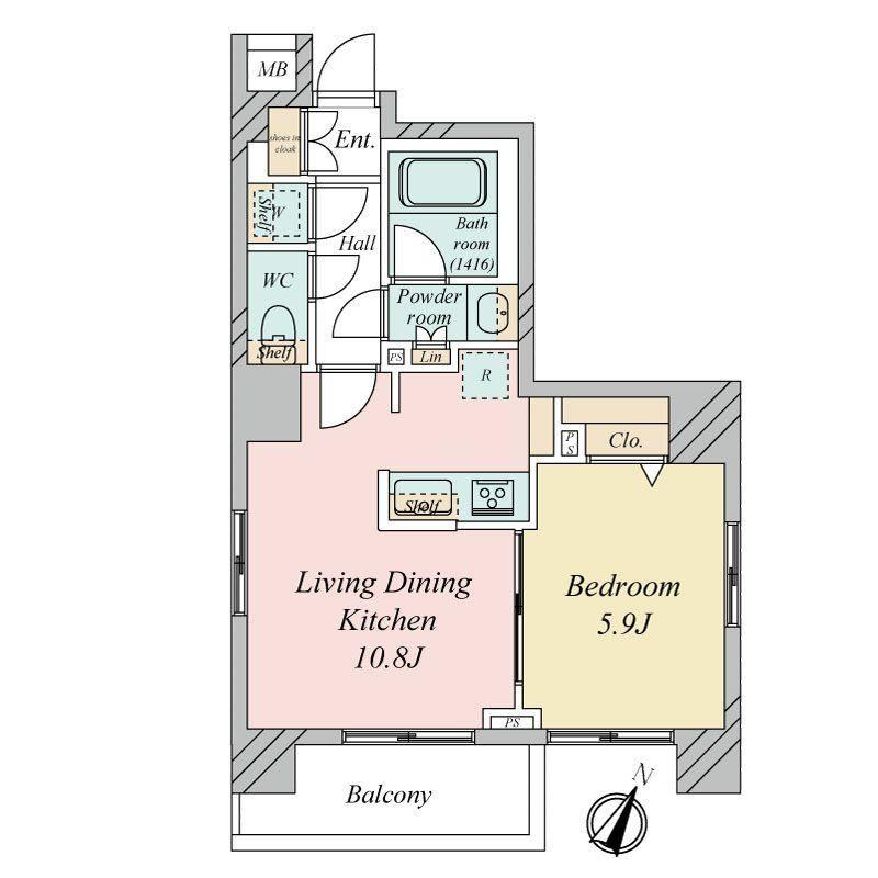 1LDK apartment in Arakawa Ward, Tokyo - Photo 1